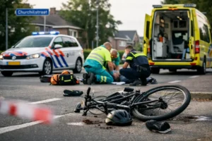 Fietsongeval met letsel op Churchillstraat in Barneveld