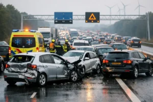 Kettingbotsing op A1 bij Barneveld veroorzaakt verkeerschaos