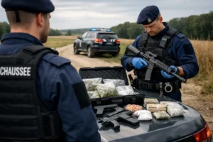 Marechaussee vindt wapens en drugs tijdens controle in buitengebied