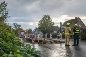 Wegwerkzaamheden leiden tot gaslek, situatie veilig opgelost