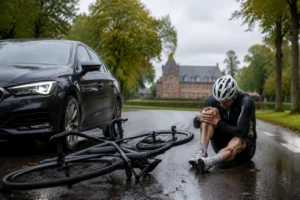 Wielrenner raakt gewond na aanrijding met auto in Ede