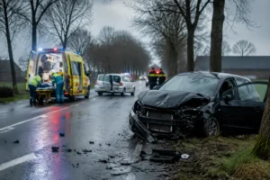 Ernstig ongeluk met gewonde op Zelderseweg bij Zwartebroek